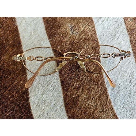 Vintage Fendi Glasses F49 Salmon 130 Made In Italy - Picture 4 of 9